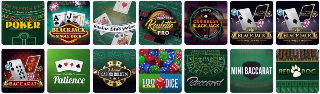 Craps et autres jeux sur Jackpot Bob Casino